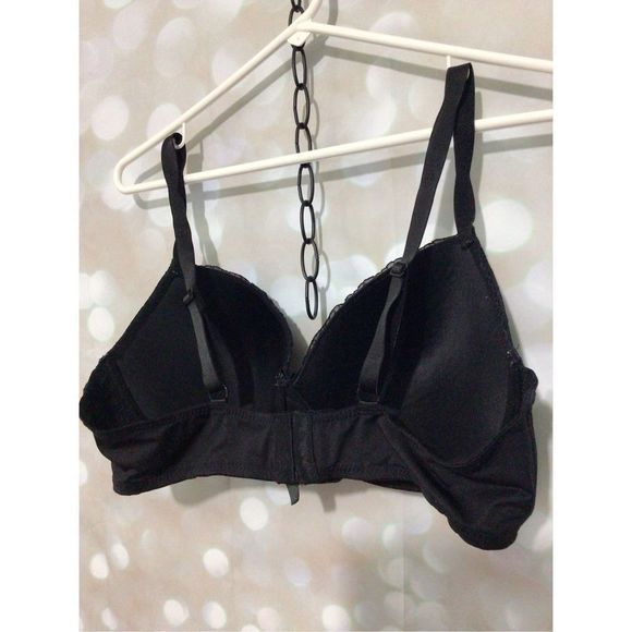 Renee Rolf’s Pure Beauty Black Lacy Molded Cup Underwire Bra Size 40 C 🫦 - Picture 4 of 12